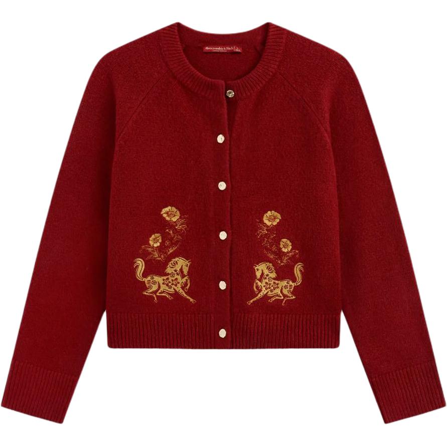 

Трикотаж для женщин Abercrombie＆Fitch, красный