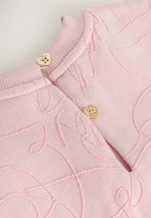 Платье-Комбинезон прямого кроя с асимметричным подолом и сборками. Baker By Ted Baker, Pink — фото 3