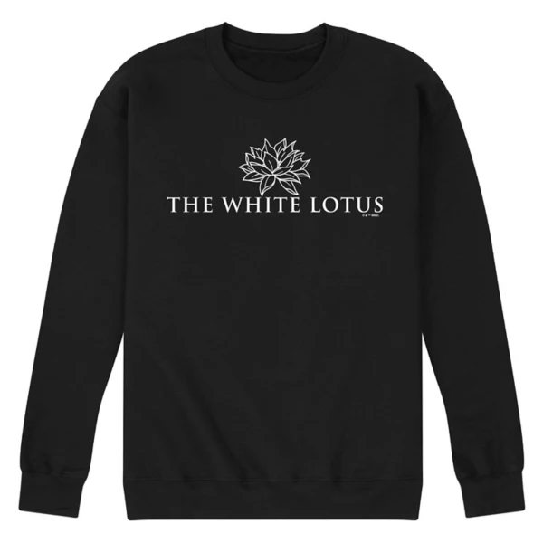 

Мужская флисовая толстовка с логотипом White Lotus Licensed Character, черный