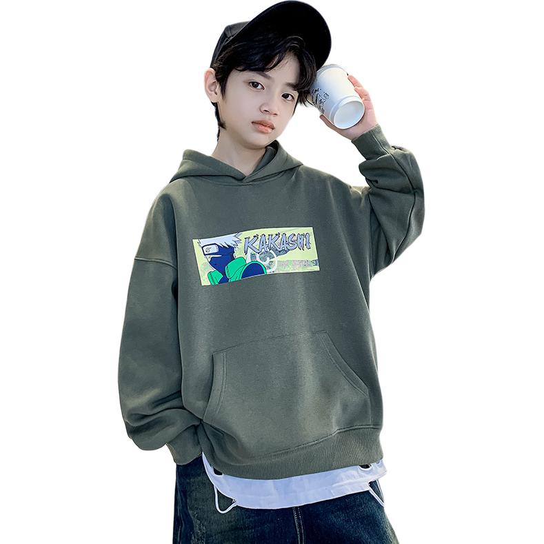 

Толстовка для мальчиков Naruto весна-осень Disney, зеленый