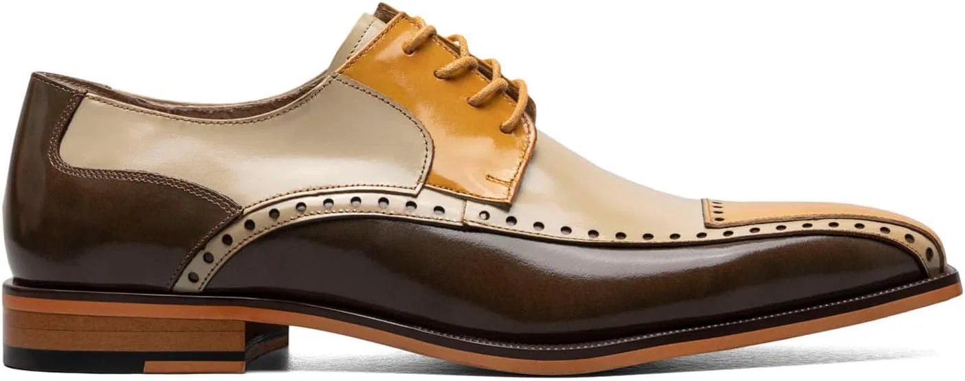 Мужские оксфорды Stacy Adams Plaza Toe Cap Oxford, Olive Mlti — фото 3