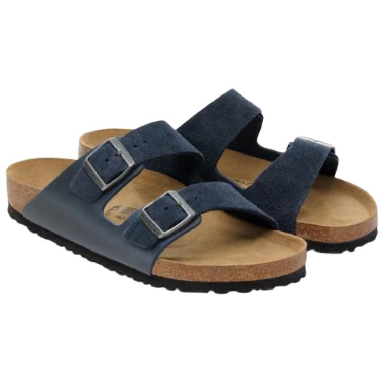 Сандалии Birkenstock Arizona Mixed Leather, темно-синий — фото 4