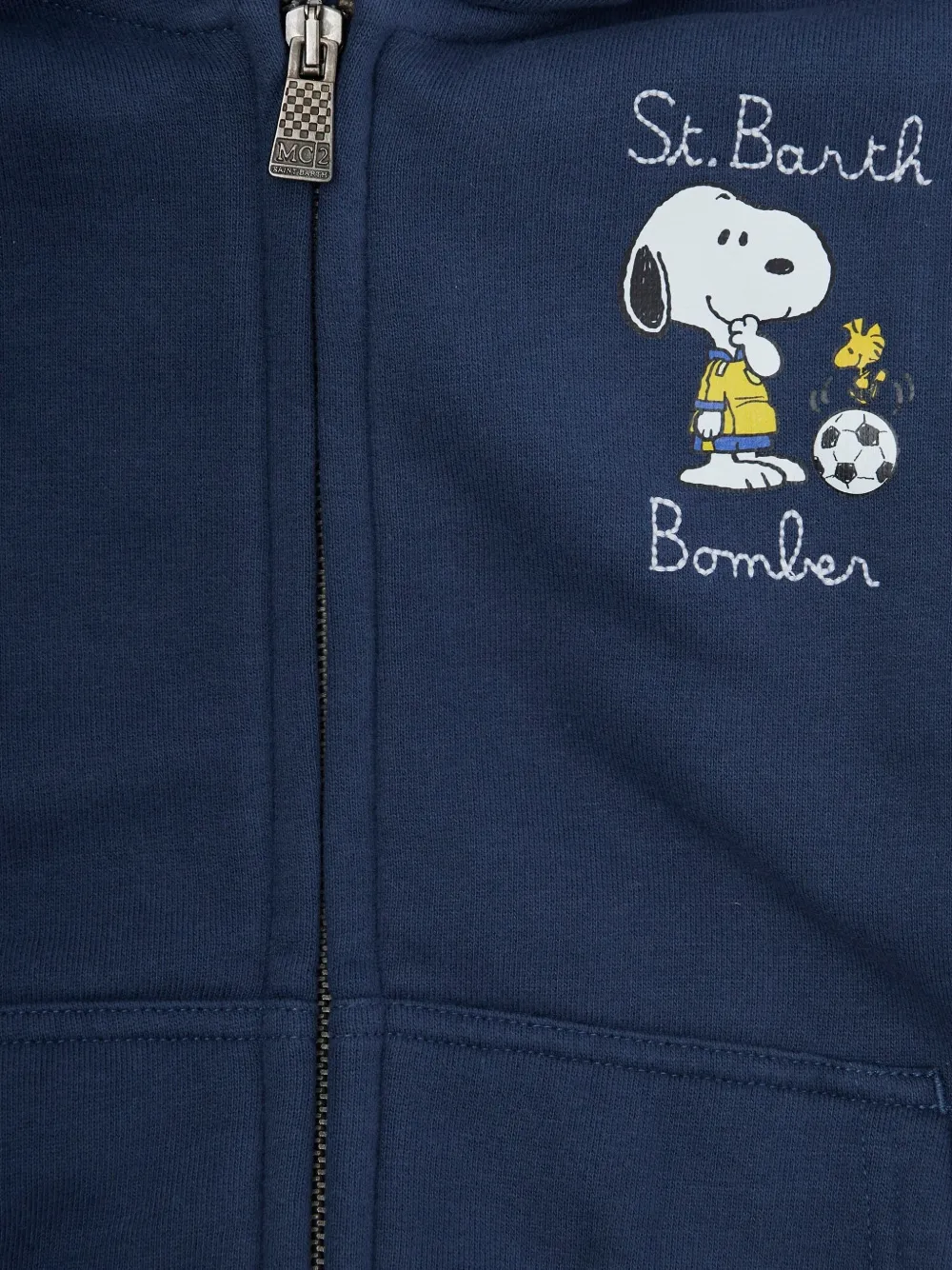 Худи из хлопка X PEANUTS Toronto Mc2 Saint Barth Kids, синий — фото 3