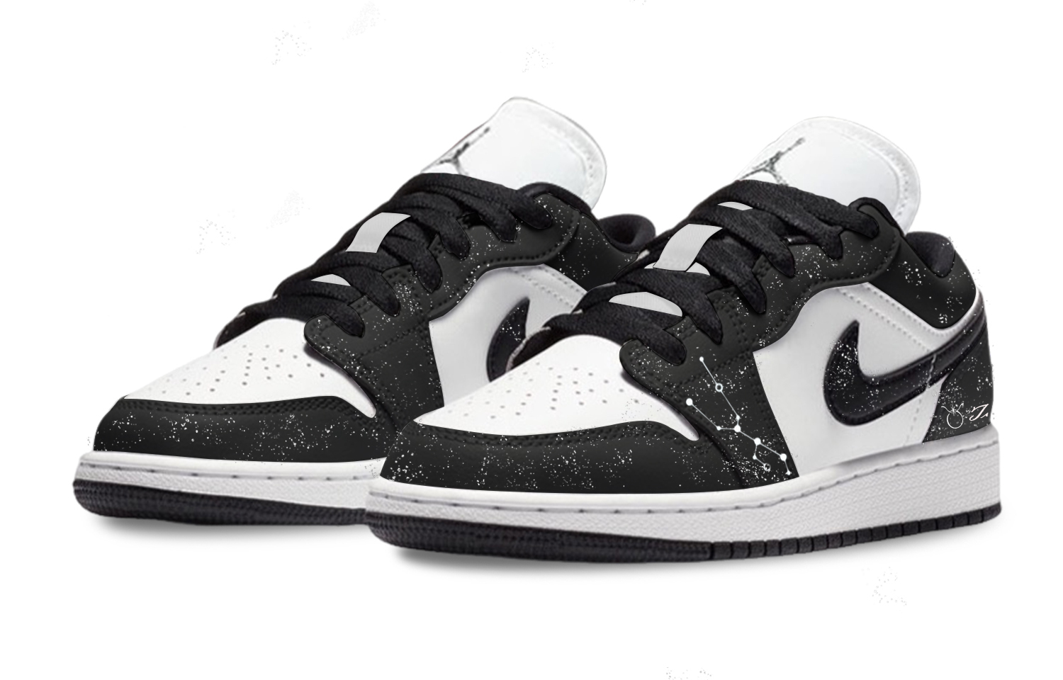 Jordan Air 1 Star Track Golden Star синтетическая кожа устойчивая к истиранию низкие детские баскетбольные кроссовки — фото 4