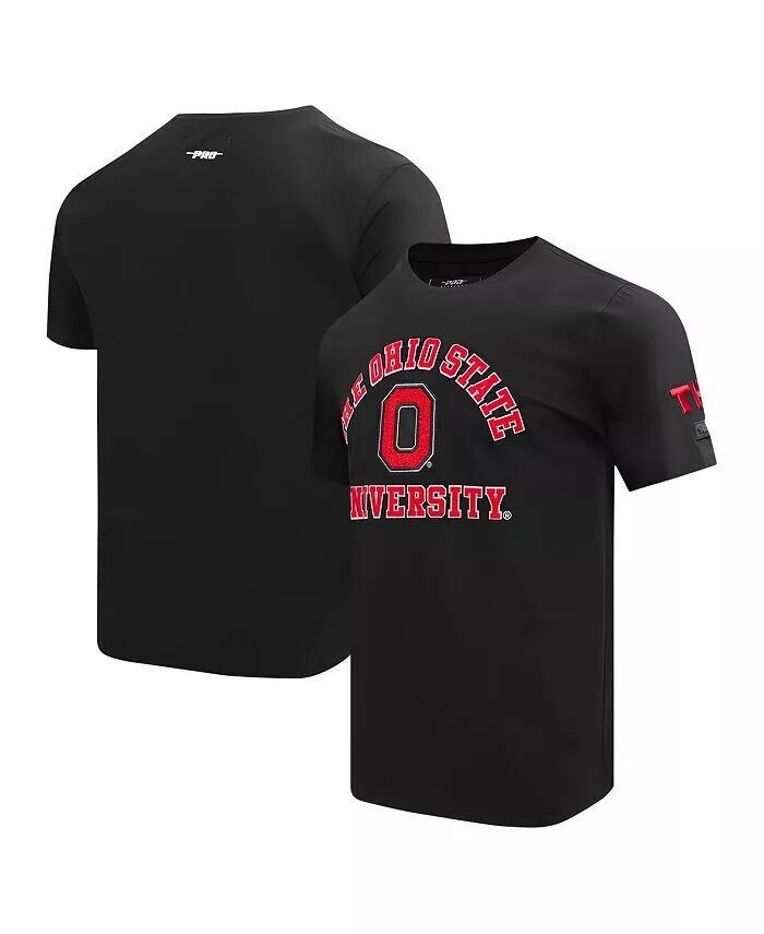 

Мужская черная потертая футболка Ohio State Buckeyes Classic Stacked Logo Pro Standard