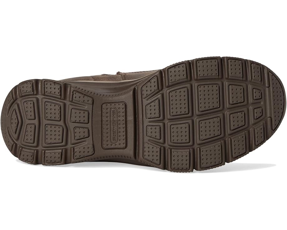 Ботинки женские SKECHERS на молнии из веганской кожи, коричневый — фото 3