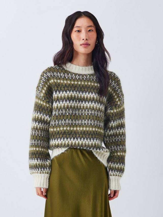 

Джемпер Fair Isle из шерсти AND/OR, Olive