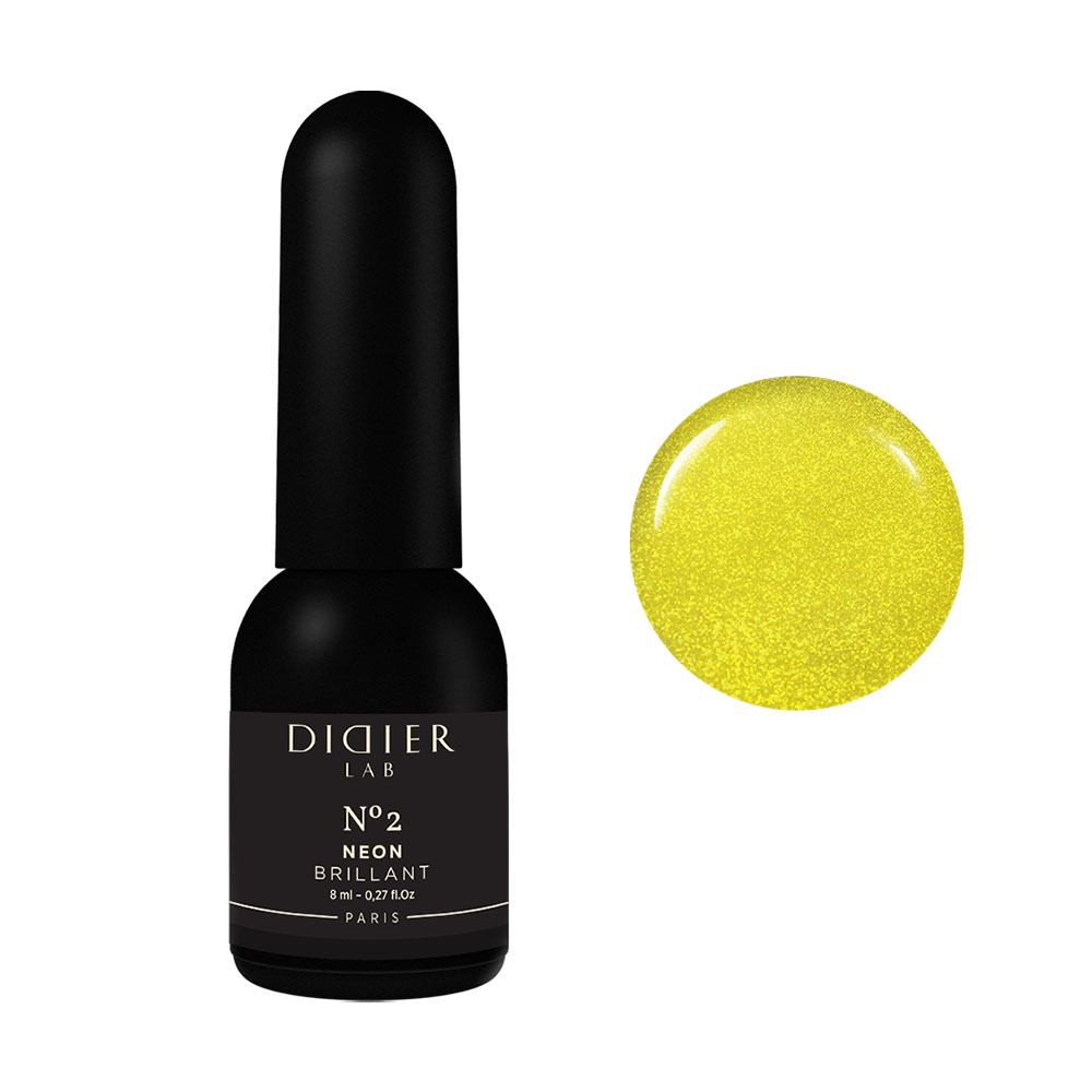 

Гель-Лак для ногтей gel polish brillant neon Didier Lab, цвет nr. 2, 8 мл