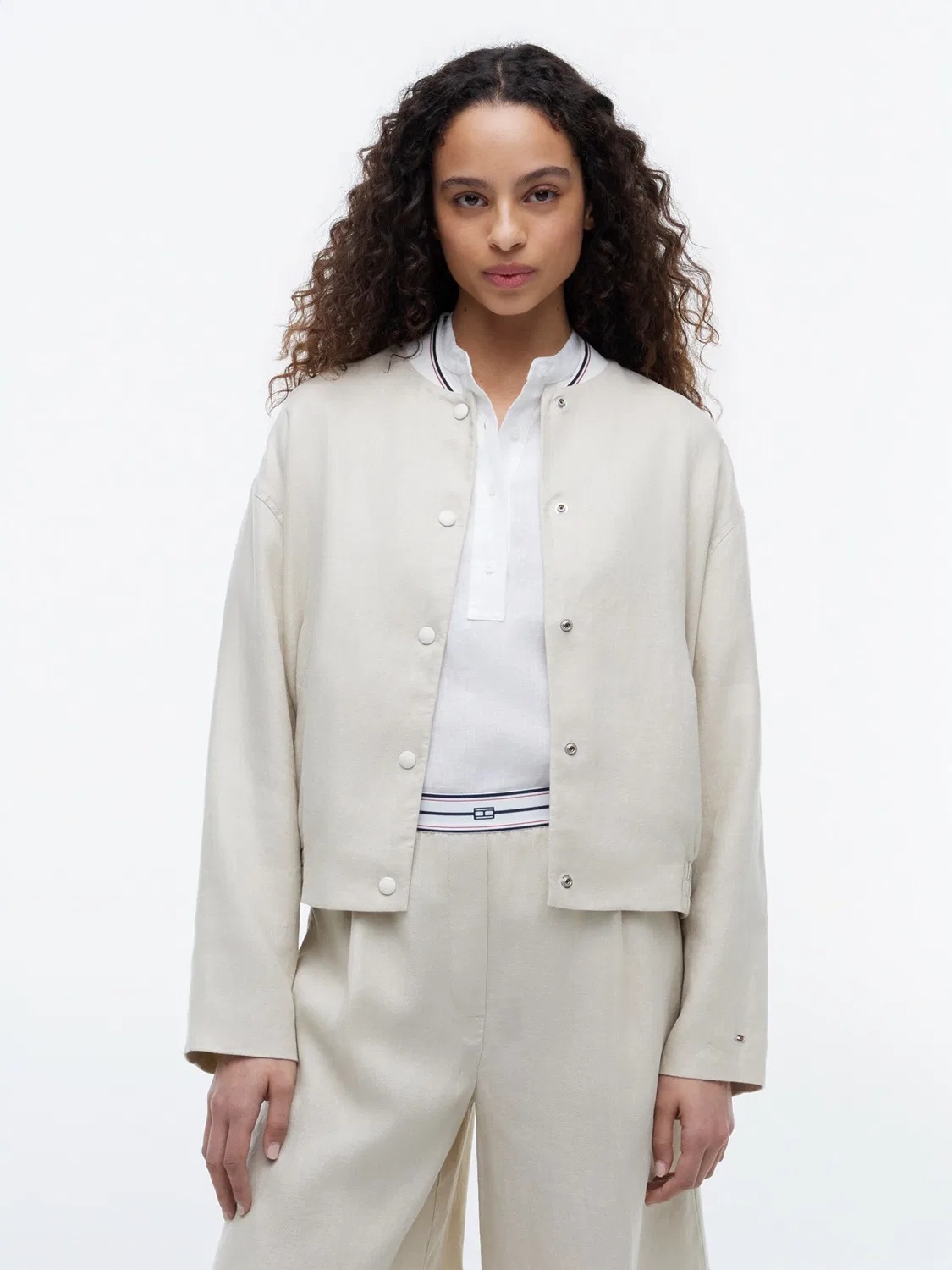 Куртка межсезонья Tommy Hilfiger, Ecru — фото 2