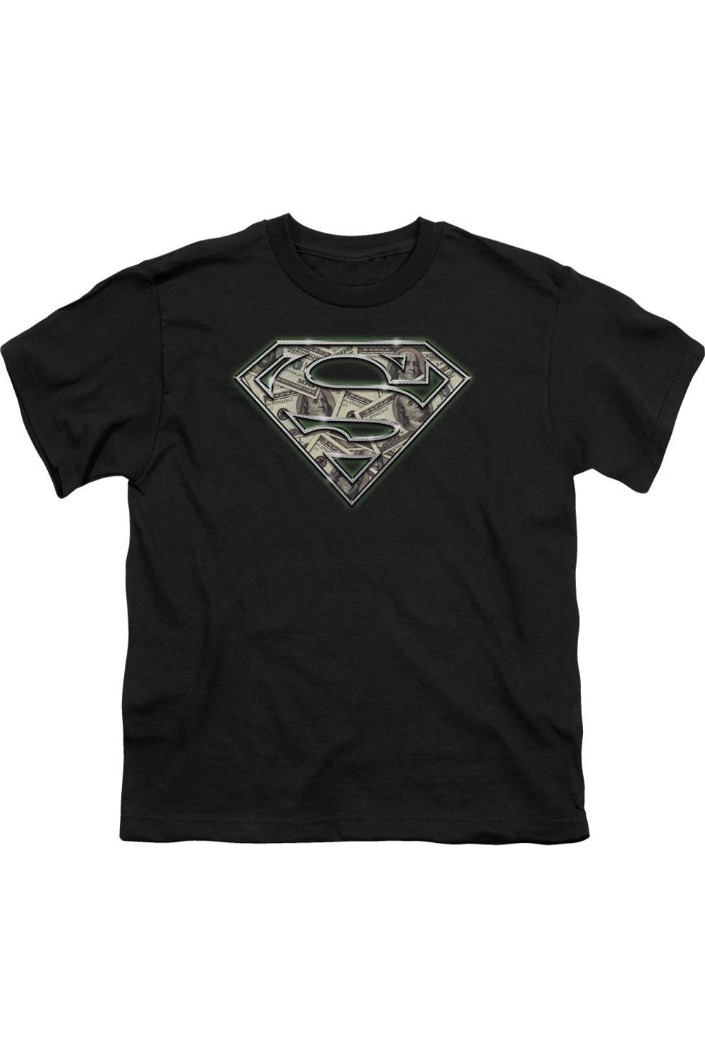 

Футболка с коротким рукавом для детей Superman "Все ради бабла" Gildan, черный