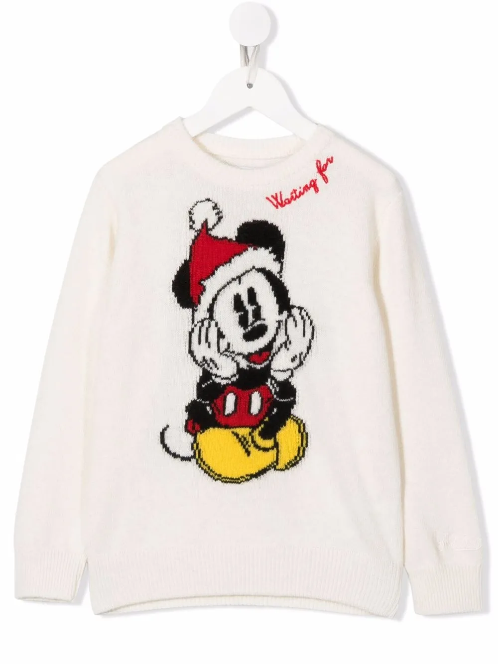 

Свитер с принтом Mickey Mouse MC2 Saint Barth Kids, белый