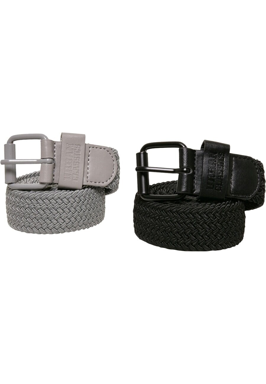 

Ремень Urban Classics Belt, серый/черный