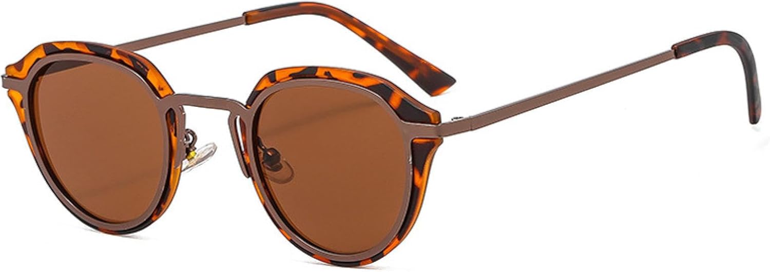 

Модные женские солнцезащитные очки в стиле ретро с цветными линзами и защитой от УФ-излучения UV400, мужские солнцезащитные очки с градиентным покрытием SZVVBKK, Leopard Tea