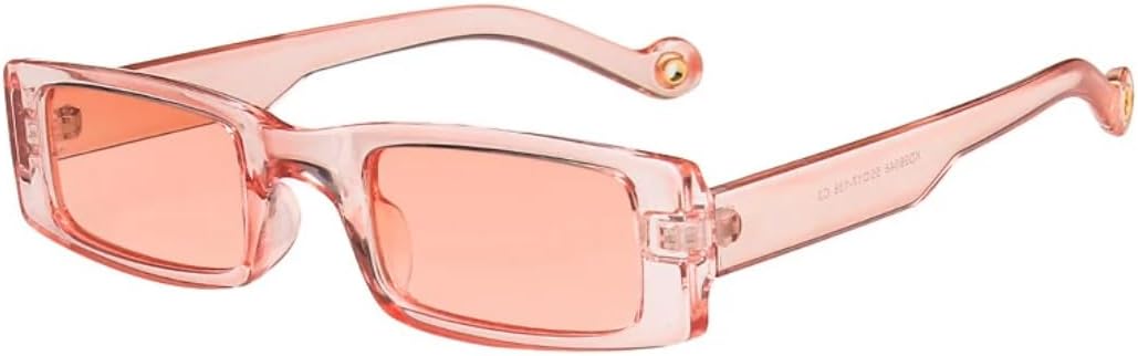 

Солнцезащитные очки с защитой UV400 | Маленькая оправа, линзы конфетного цвета | Для женщин и мужчин, для занятий спортом на открытом воздухе и вождения DSVIGF, Pink Pink