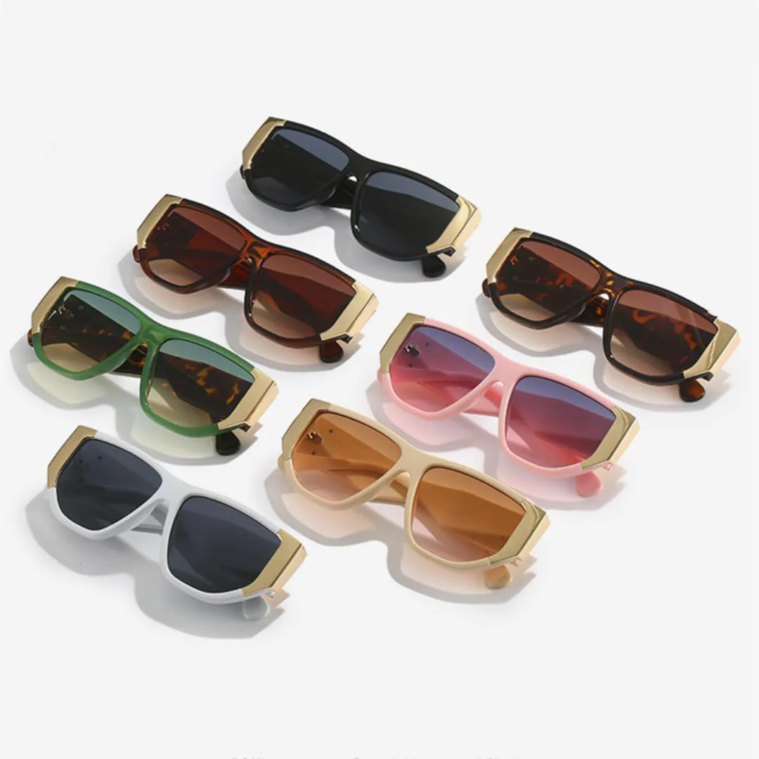 

Солнцезащитные очки для мужчин и женщин - защита UV400 - увеличенные линзы конфетных цветов для занятий спортом на открытом воздухе и вождения DSVIGF, White