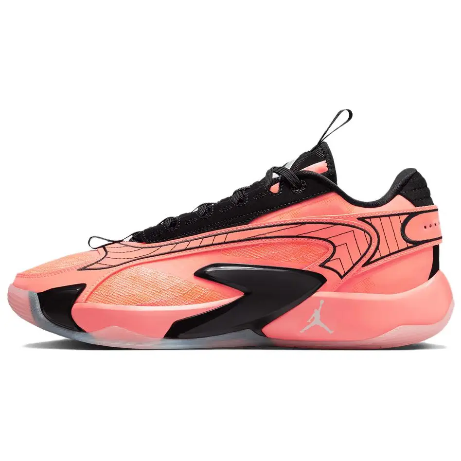 

Luka 2 Cushioning Slip Resistant Low Top Basketball Shoes Unisex Orange Jordan, оранжевый/черный