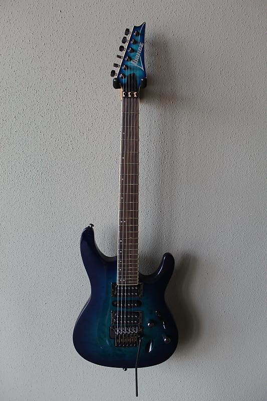 

Электрогитара Brand New Ibanez S670QM Electric Guitar - Sapphire Blue, Серый, Электрогитара Brand New Ibanez S670QM Electric Guitar - Sapphire Blue