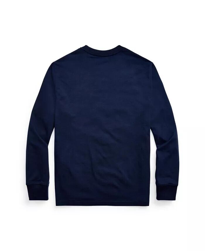 Футболка с длинными рукавами из хлопкового джерси Big Boys Polo Ralph Lauren, черный — фото 2