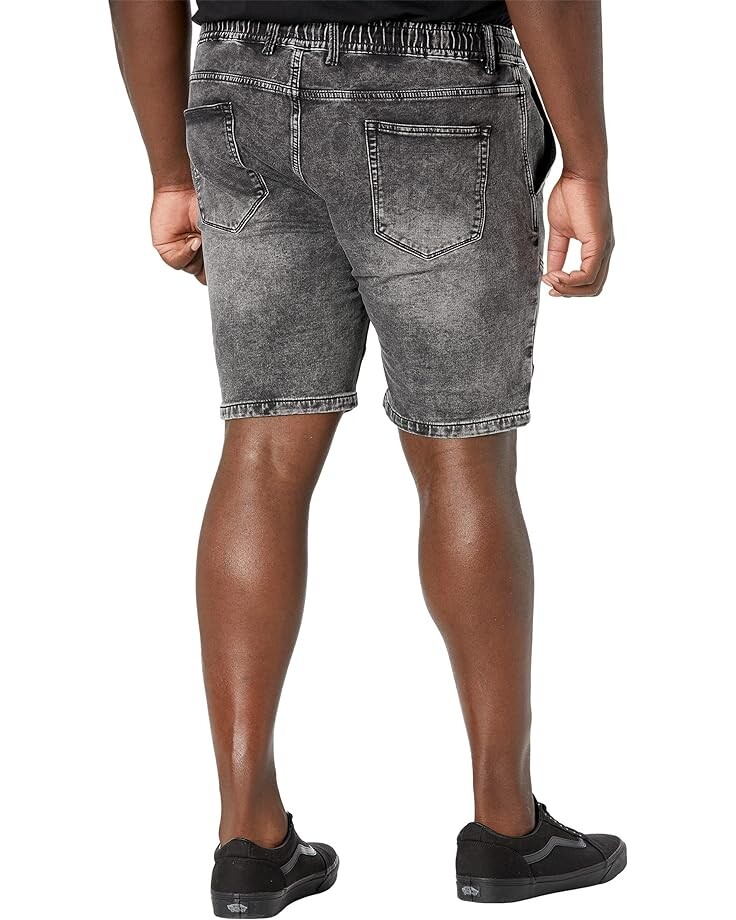 

Шорты Johnny Bigg Big & Tall Frazer Panel Denim Shorts, цвет Washed Black