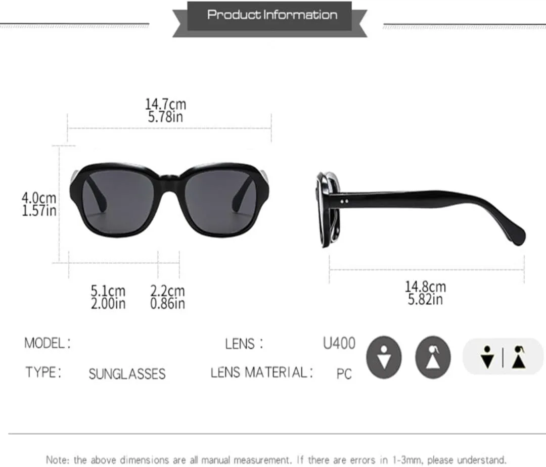 

Винтажные солнцезащитные очки для женщин и мужчин, защита от УФ-излучения UV400, прозрачные линзы цвета океана, заклепки, в стиле панк UATXTAU, Black-brown