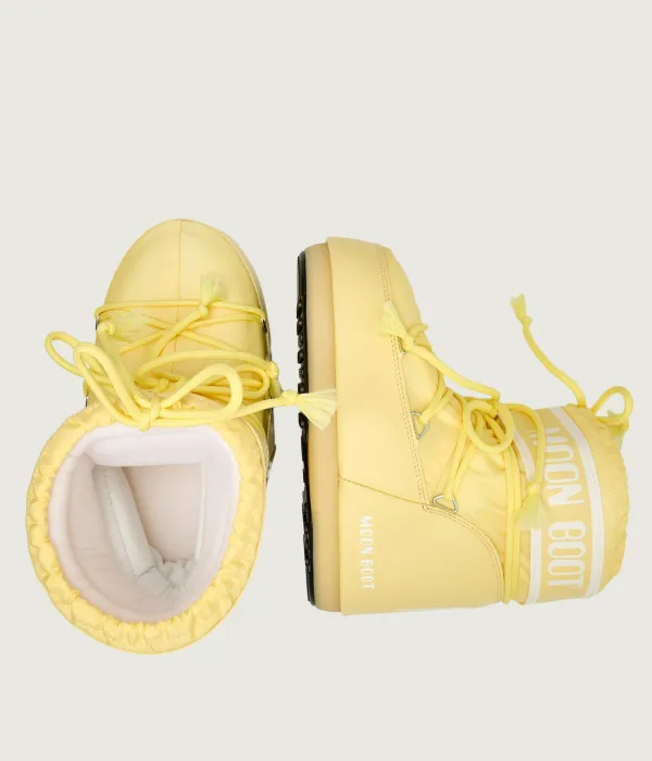 Утепленные зимние ботинки Icon Low из нейлона Moon Boot, желтый — фото 4