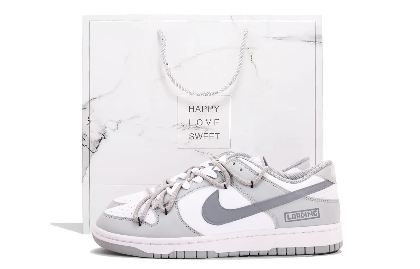 

Nike Данк Коверидж нескользящие и устойчивые к истиранию лоу-топ скейтборд кроссовки унисекс белый серый - белый, цвет White