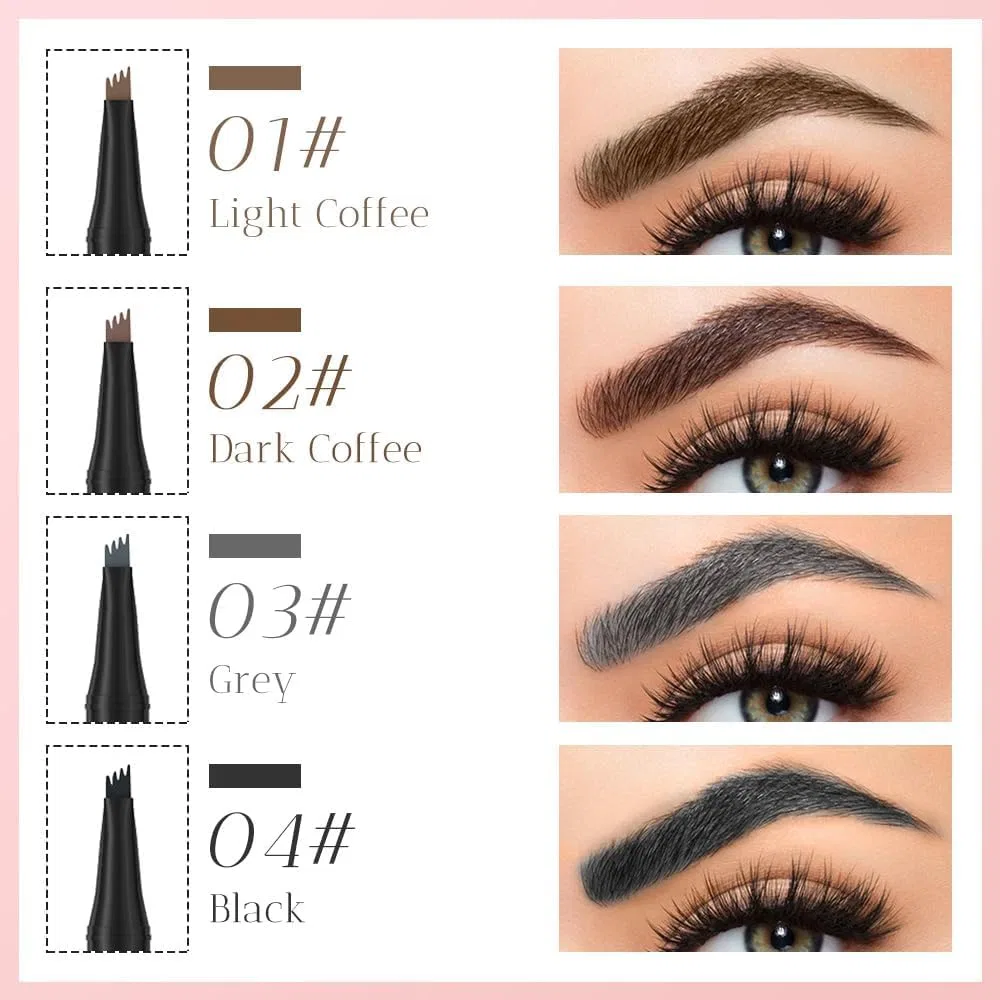 Водостойкий карандаш для бровей 3D Magic Microblading Tblmpne, 1# Light Brown — фото 3