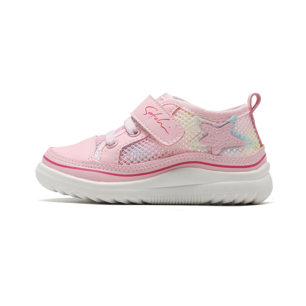 

Дышащие детские пинетки Satchi, бело-черные