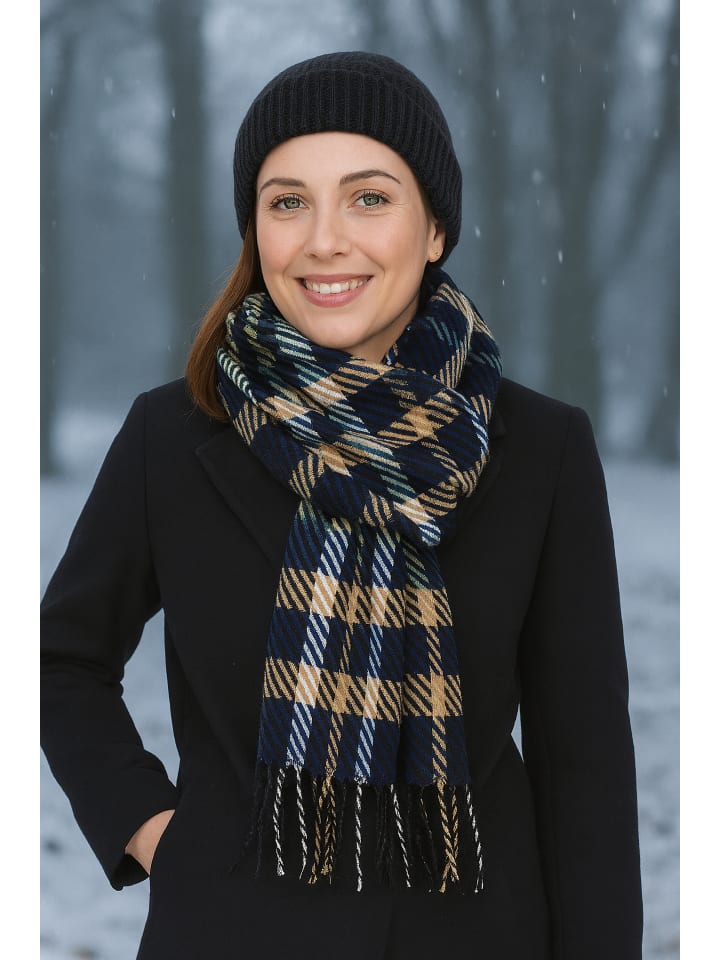 

Зимний шарф "Элегант" синего цвета collezione alessandro