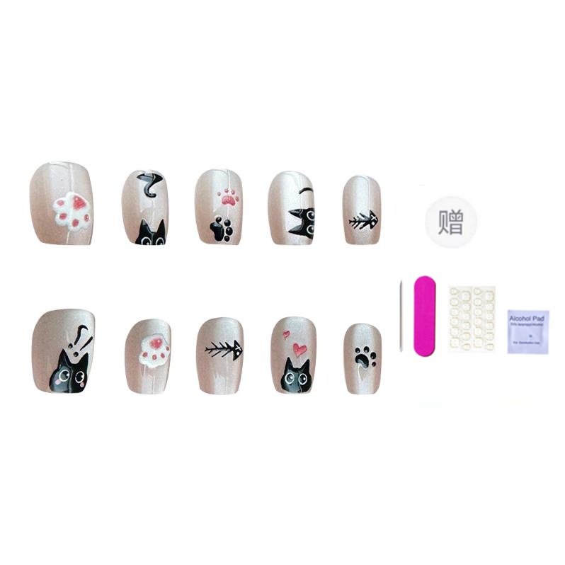 

Стильные очки Cat Eye с принтом в виде кошачьей лапки, универсальные, игривые, длина 24 мм, цвет nude smudge ORANOT, Long Ladder S, Fits 80% Of 15-11-12-11-8