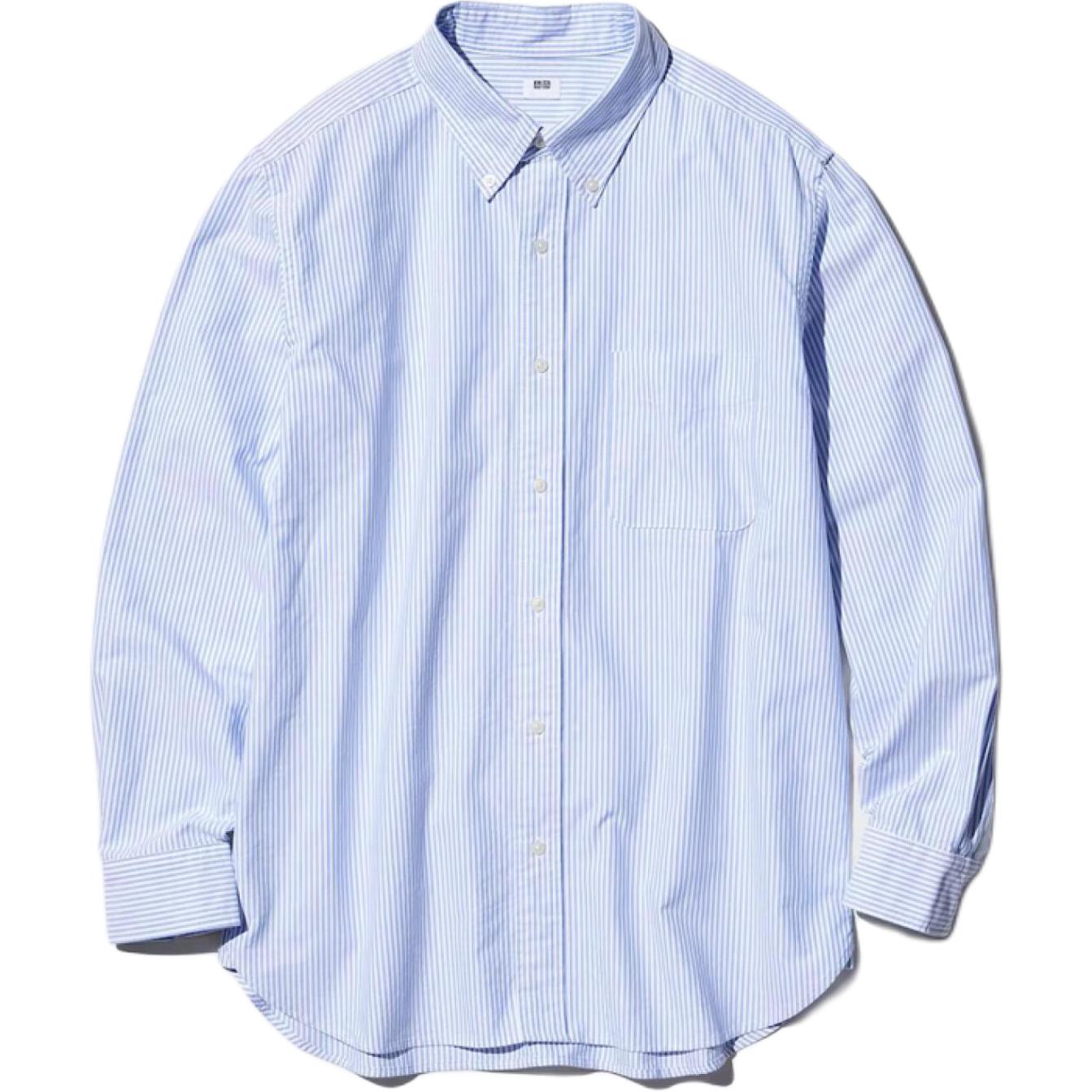 

UNIQLO Рубашка унисекс королевского синего цвета