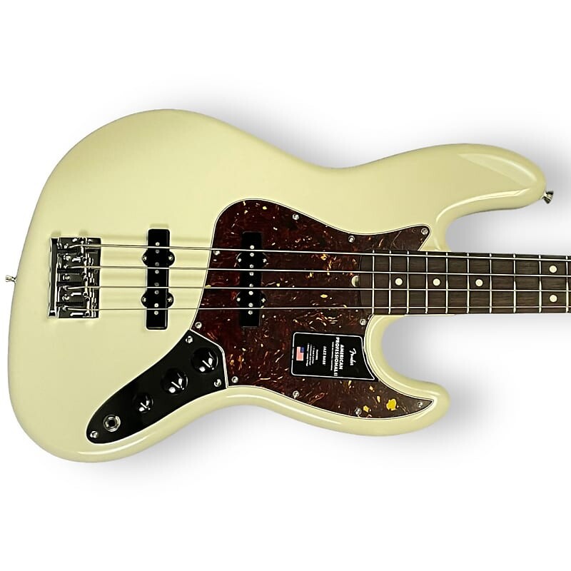 

Басс гитара Fender AM. PRO II Jazz, Olympic White / Rosewood