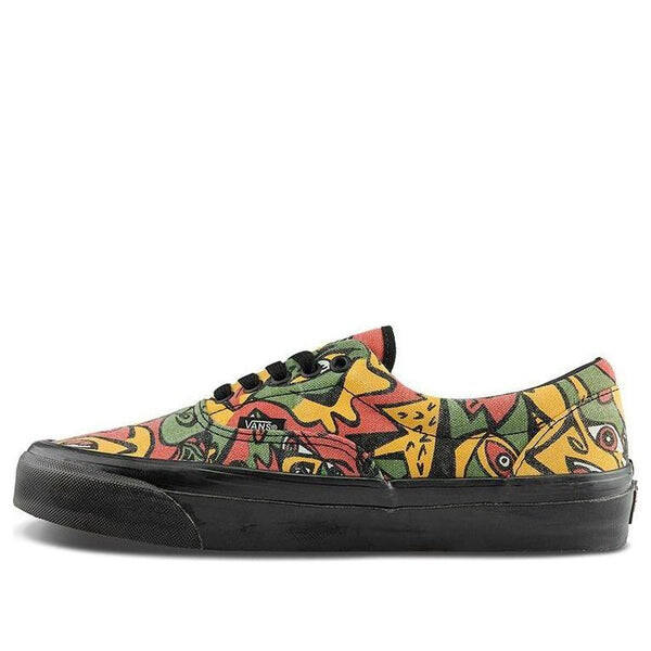 

Кроссовки og era lx graffiti yellow red green Vans, желтый