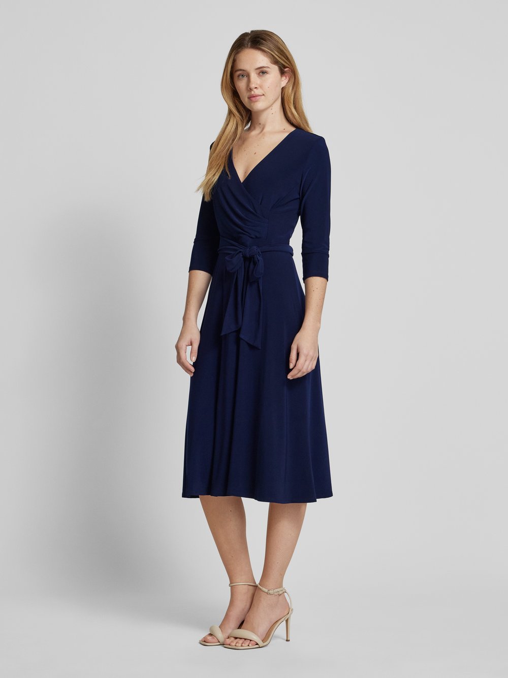 

Платье миди с завязывающимся поясом модель 'CARLYNA' Lauren Ralph Lauren