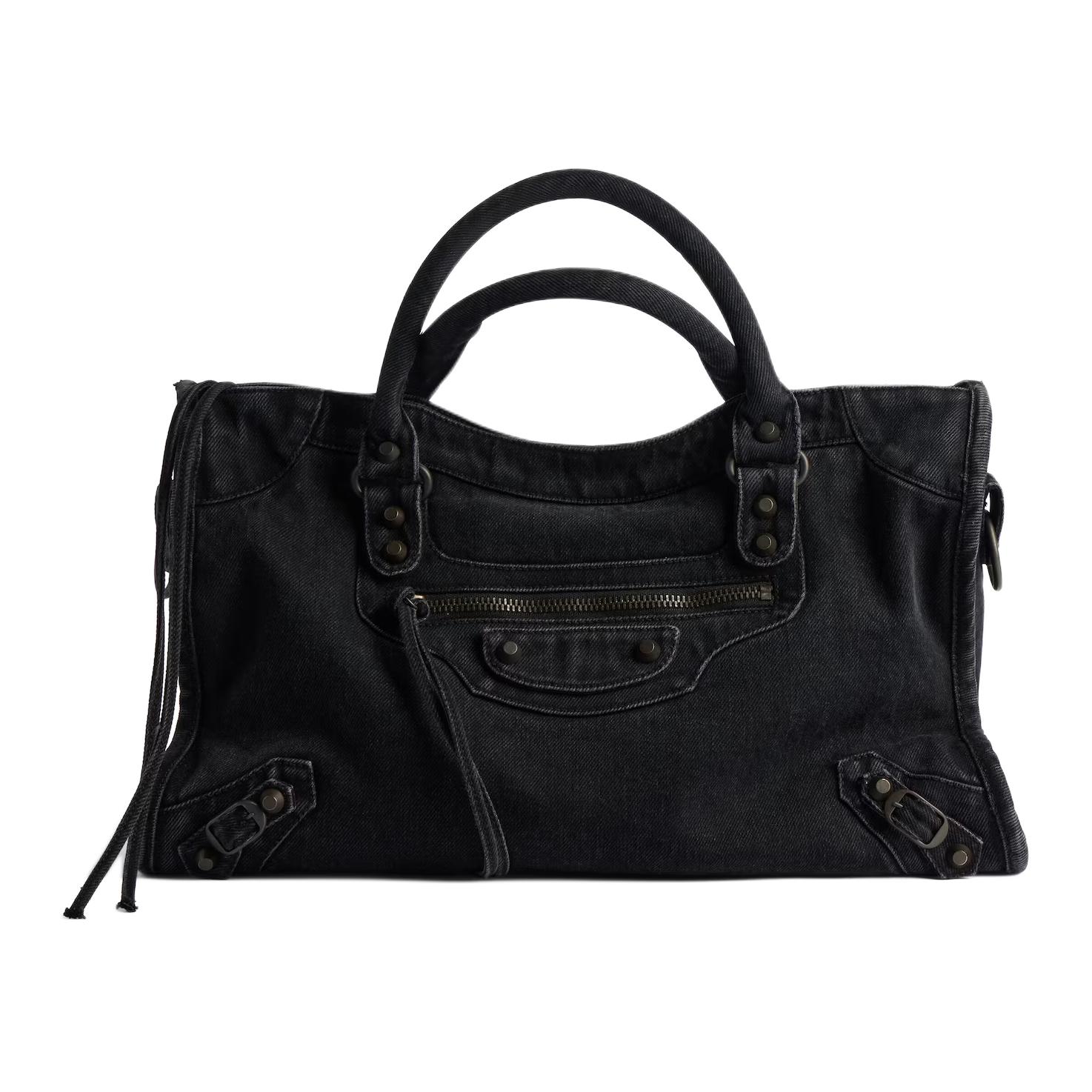 

Balenciaga Городская хлопковая сумка Medium женская Black