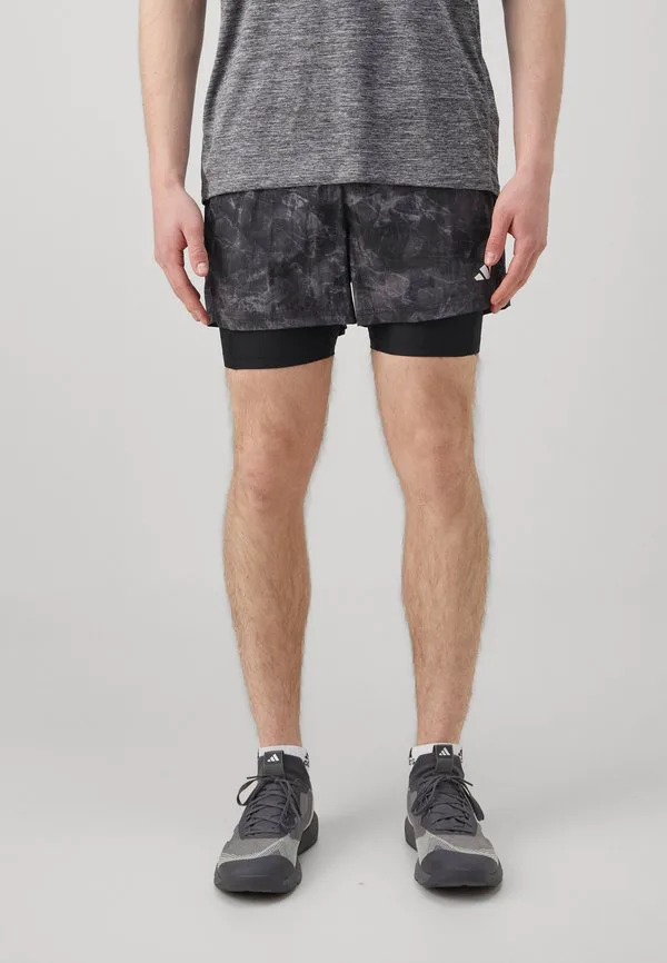 Шорты 2 в 1 Adidas Performance, Grey Four/Black