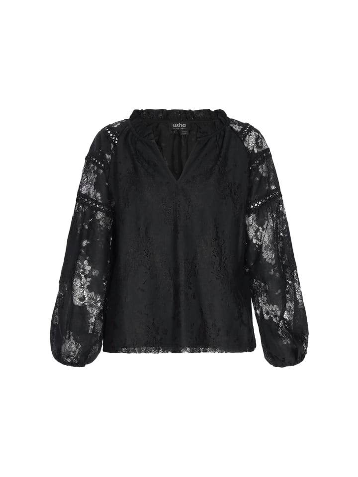 

Usha BLACK LABEL Женская блузка черного цвета