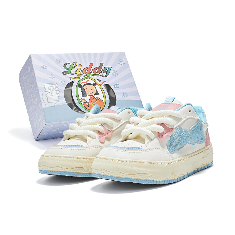 

Кроссовки Liddy Skateboarding Shoes Women's Low-top, бежевый/синий