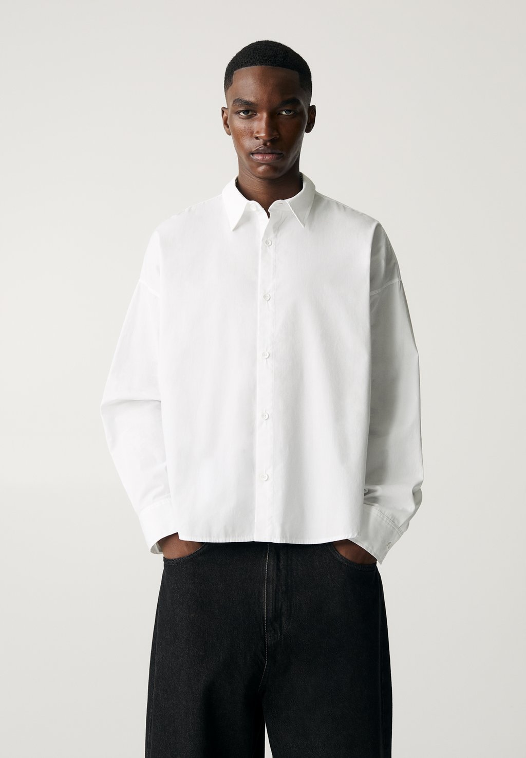 

Рубашка PULL&BEAR, белый