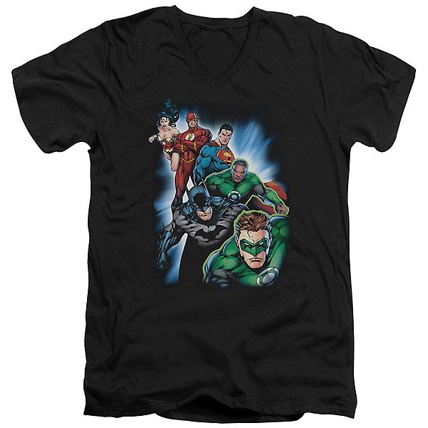 

Футболка v-neck adult justice league of america heroes unite Licensed Character