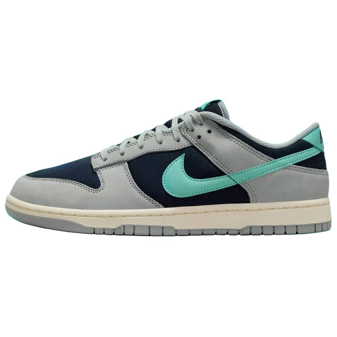 

Кроссовки Nike Dunk Skateboarding Shoes Unisex Low-top Grey/Black/Green, серый/черный