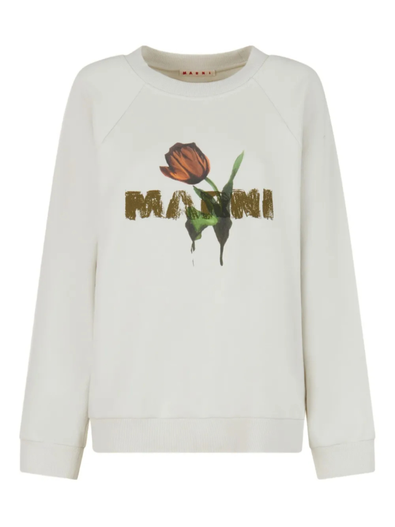 

Толстовка с цветочным принтом Marni, белый