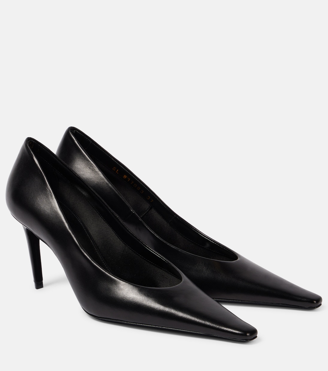 Туфли-лодочки Anne-Marie 75 из кожи Saint Laurent, нуар