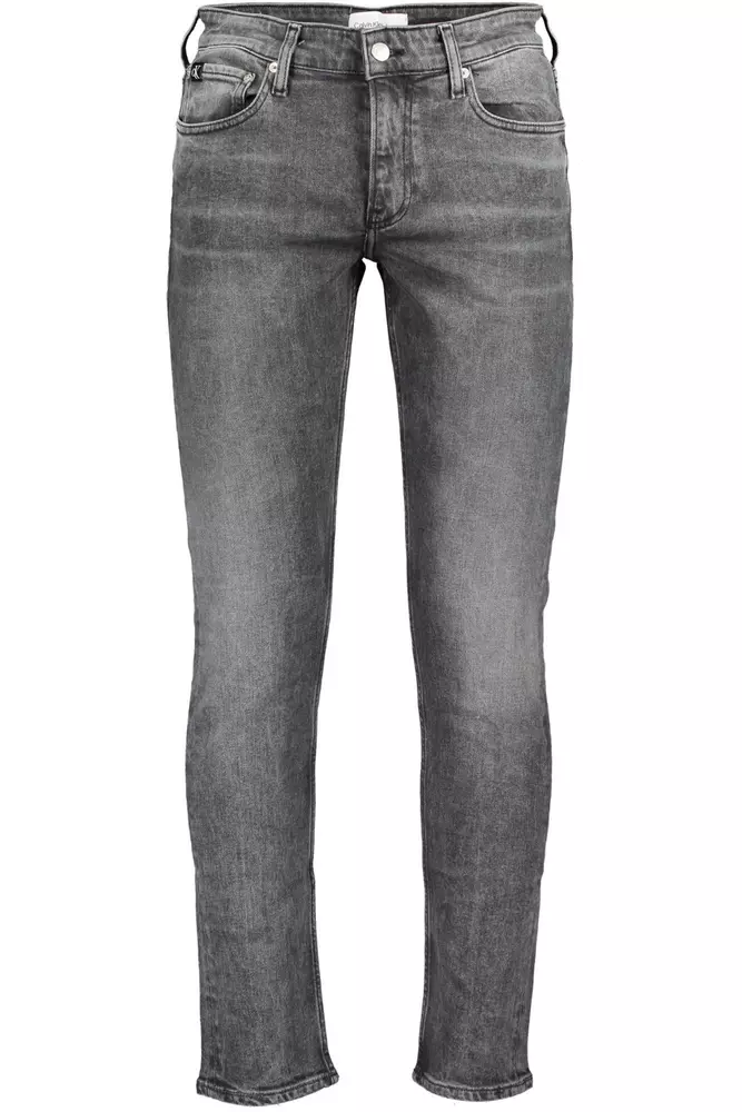 

Черные хлопковые мужские джинсы Calvin Klein