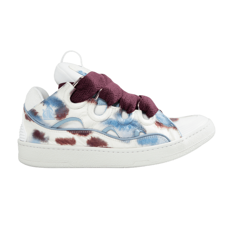 

Кроссовки Lanvin Curb Sneakers 'Tie-Dye - Burgundy Blue', белый