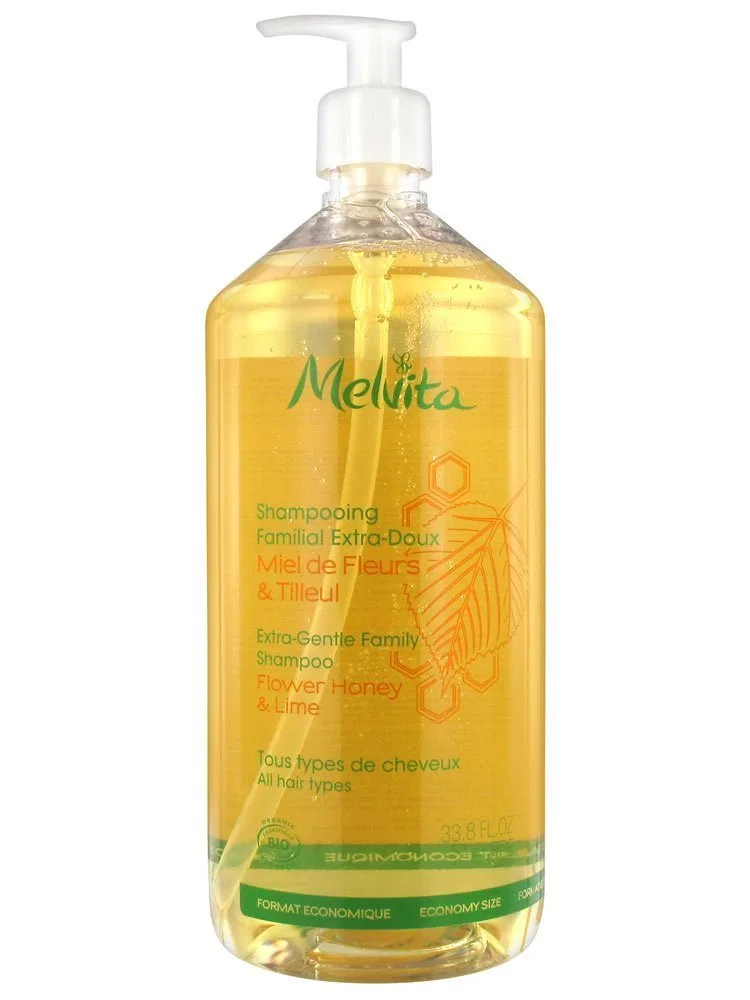 Экстрамягкий семейный шампунь Melvita, 1 л Melvita