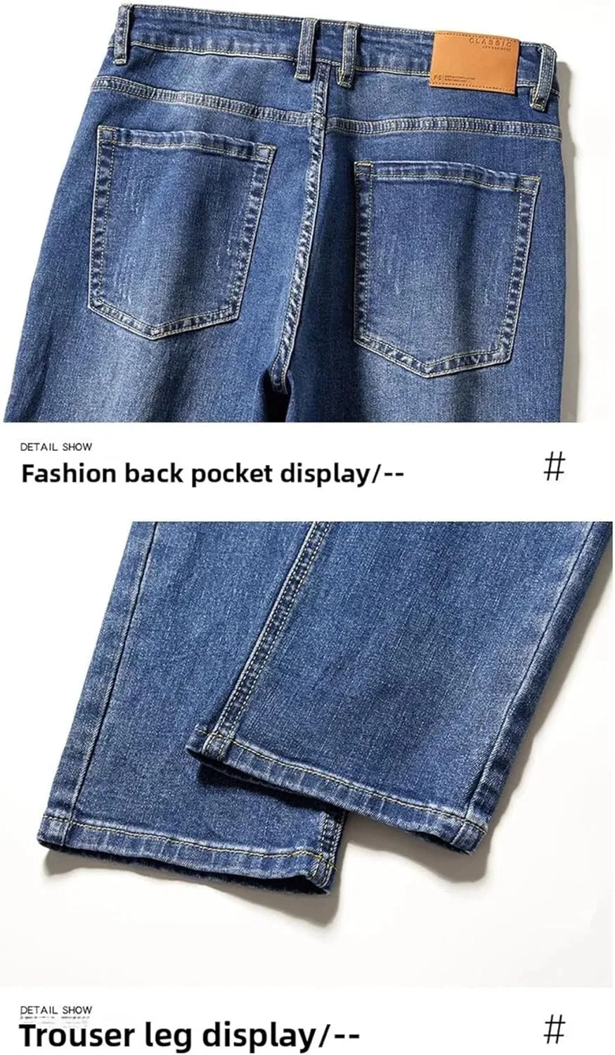 Джинсы свободные, Men's Retro, серый — фото 3