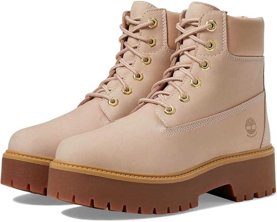 

Ботинки Timberland Stone Street 6" Lace-Up Waterproof, цвет Rugby Tan