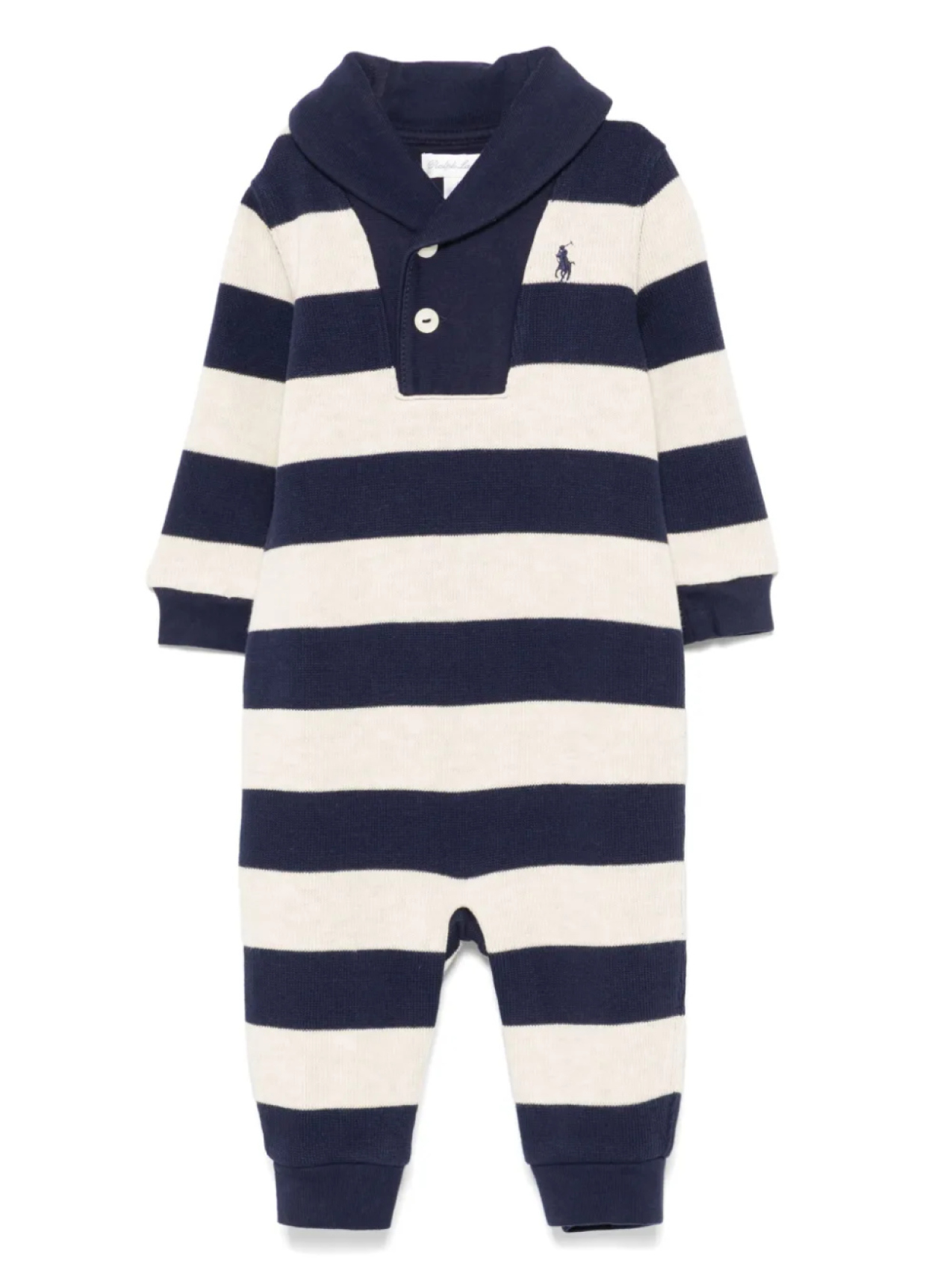 

POLO RALPH LAUREN KIDS ромпер в полоску, синий