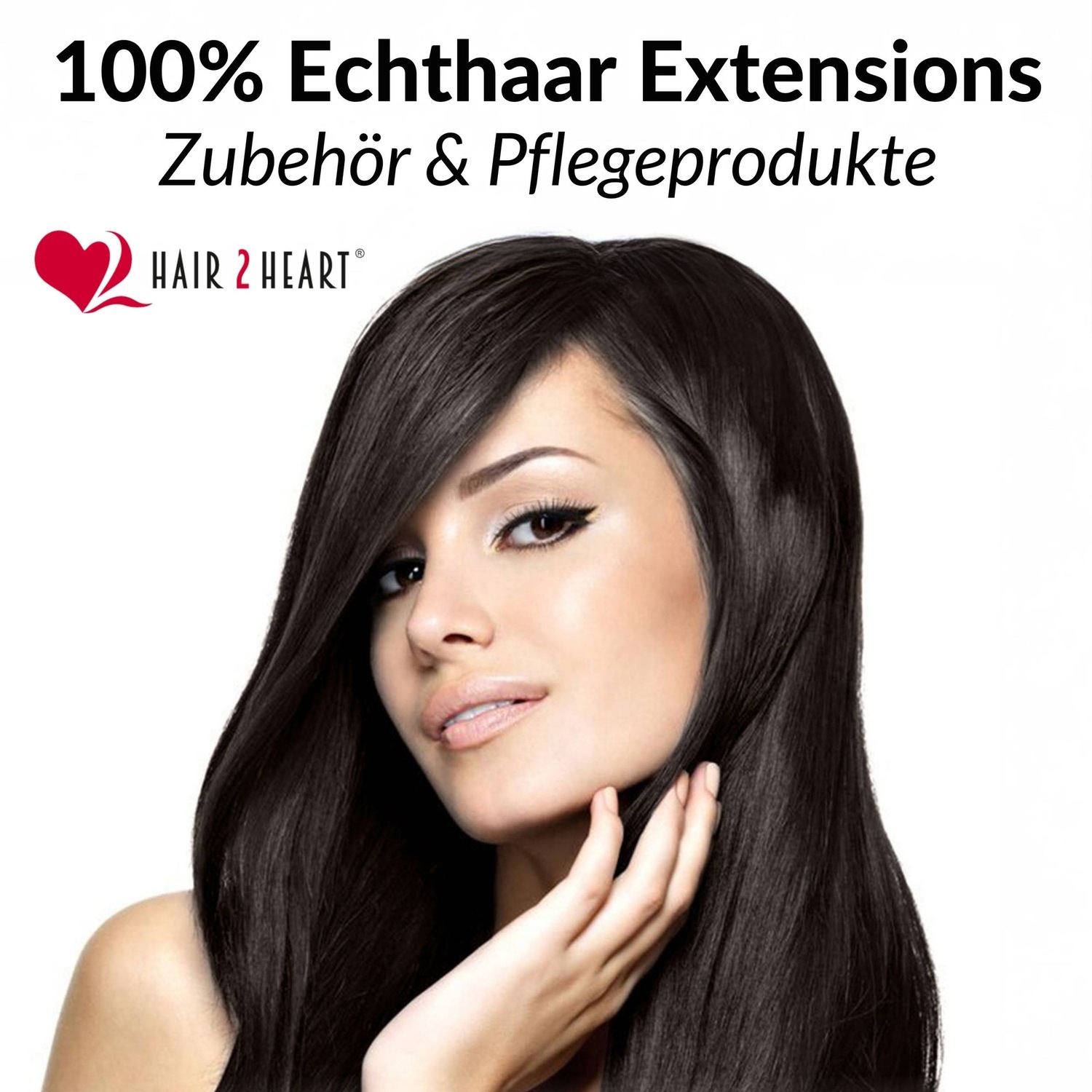 Накладные волосы bonding extensions echthaar #5/0 hellbraun 1g Hair2Heart, 60cm, количество 25 шт. — фото 2